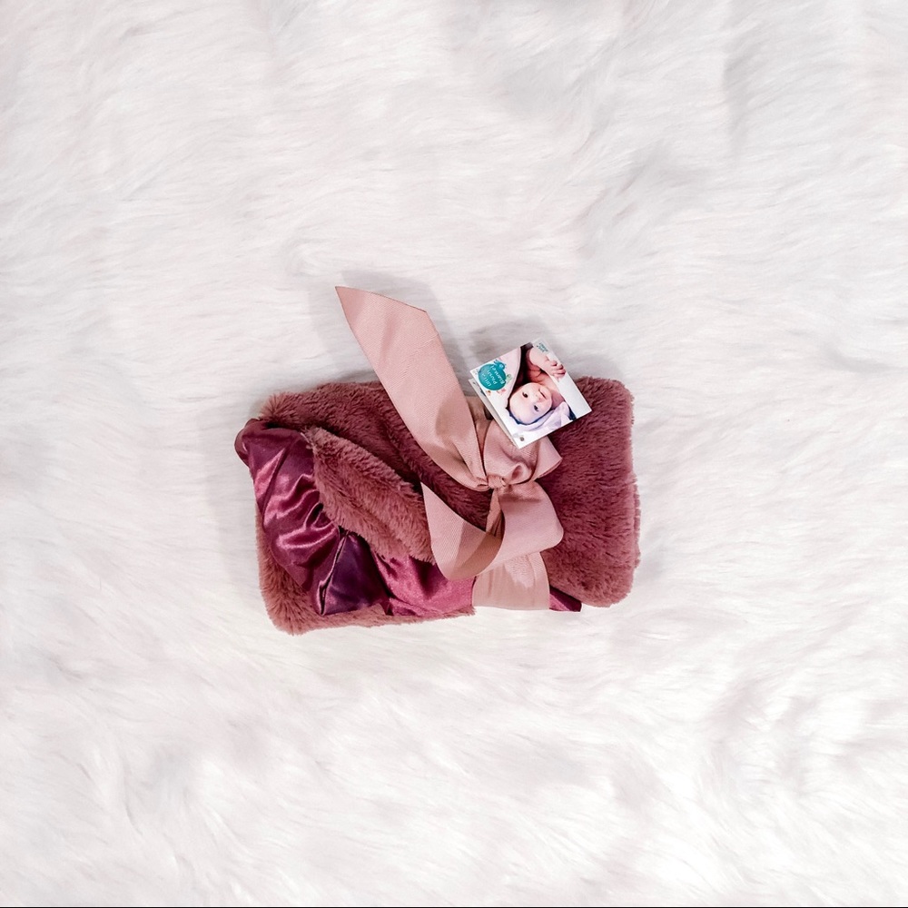 Mauve/ purpley pink Baby blanket
